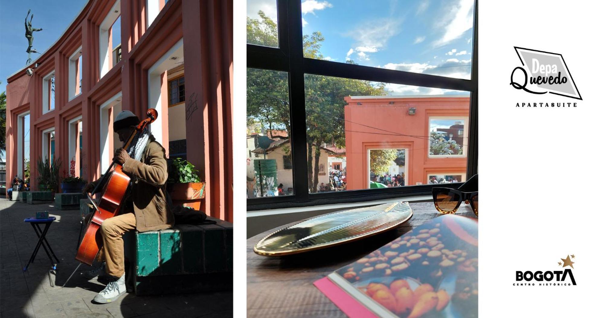 Depa Quevedo - Trendy Revamped Flat - Exceptional Spot In Bogota'S Historic Colonial Square - Candelaria Exterior foto
