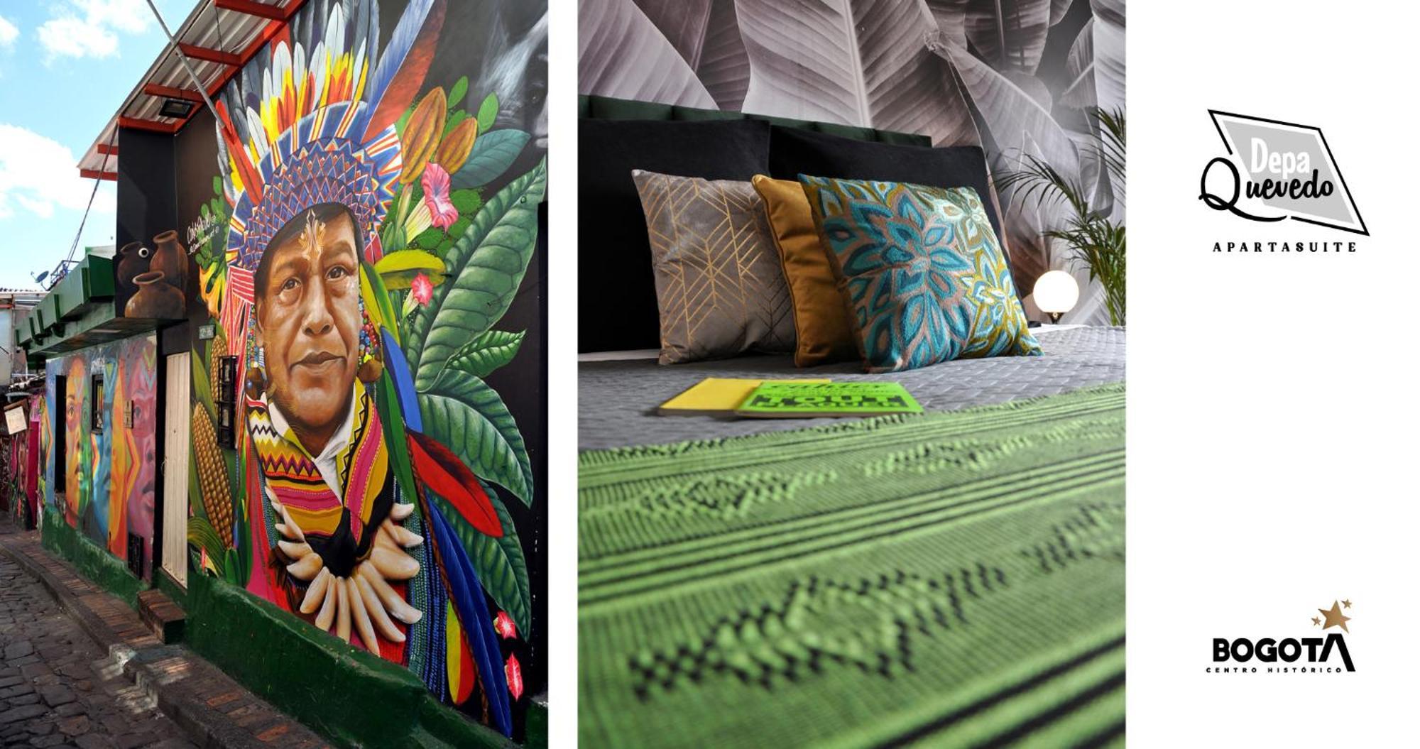 Depa Quevedo - Trendy Revamped Flat - Exceptional Spot In Bogota'S Historic Colonial Square - Candelaria Exterior foto